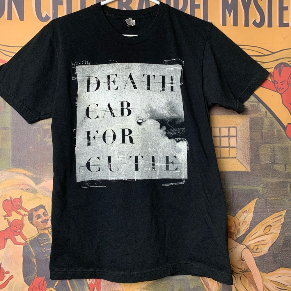 Death Cab for Cutie 2016 Tour American Apparel Black Front & Back Print T-Shirt